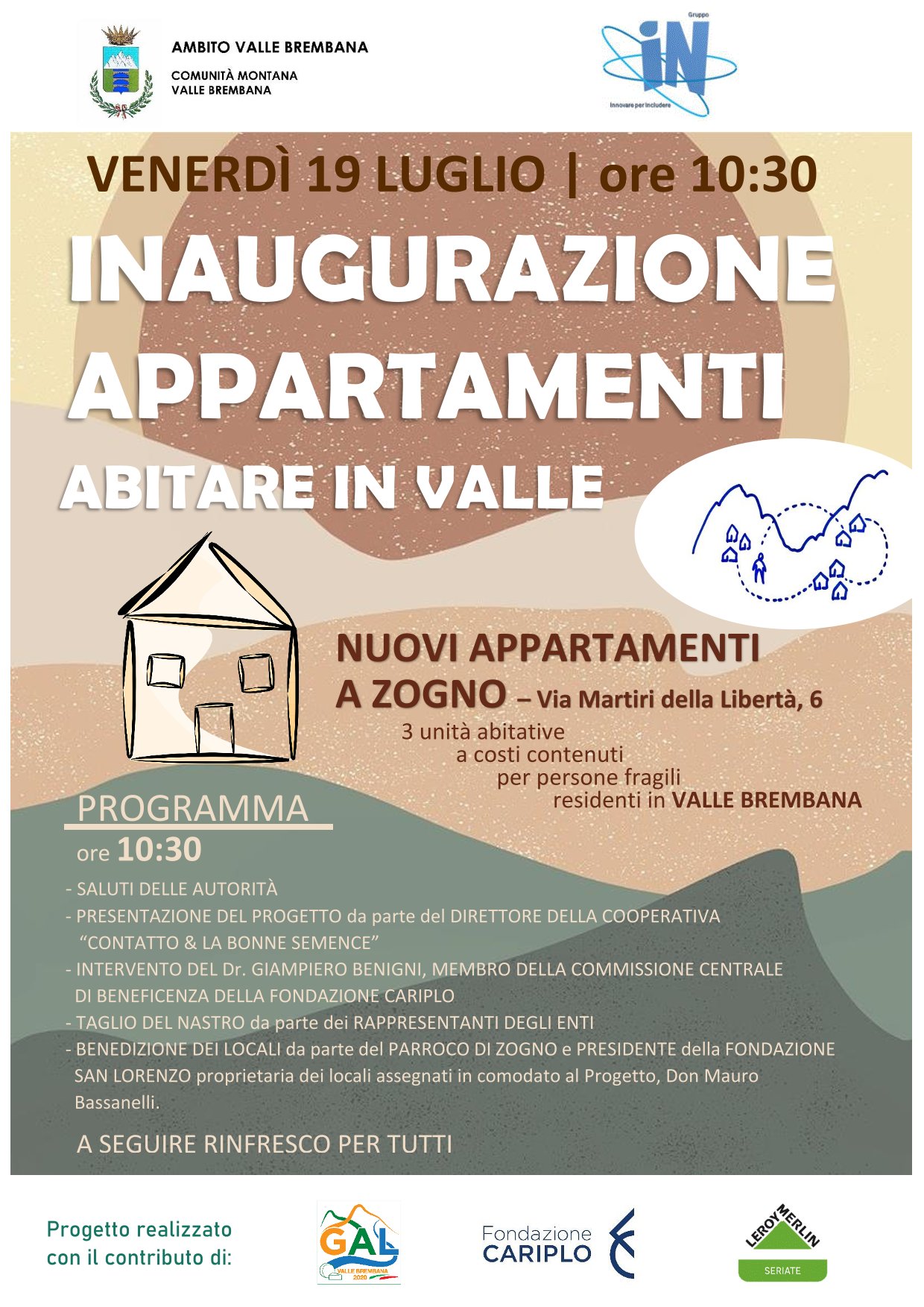 Immagine Inaugurazione Appartamenti Zogno - Progetto Abitare in Valle